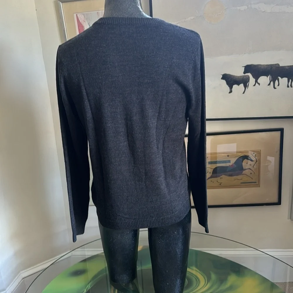 Farah styled in England cardigan